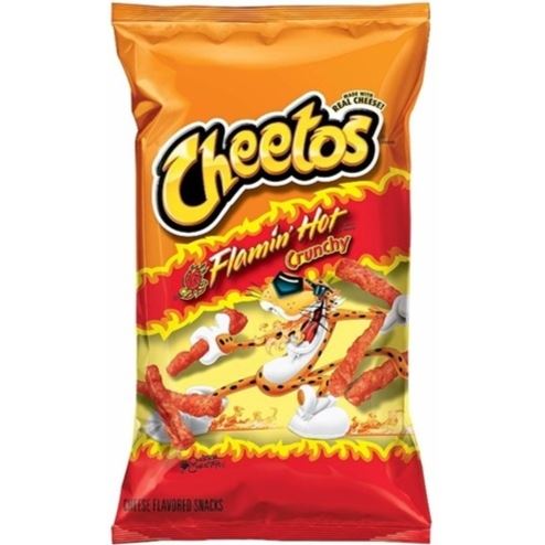 Cheetos (USA) Crunchy Flamin\' Hot 226.8g - pufuleți cu gust de ardei iute (Stoc Redus!) (EXP 30.04.2024)
